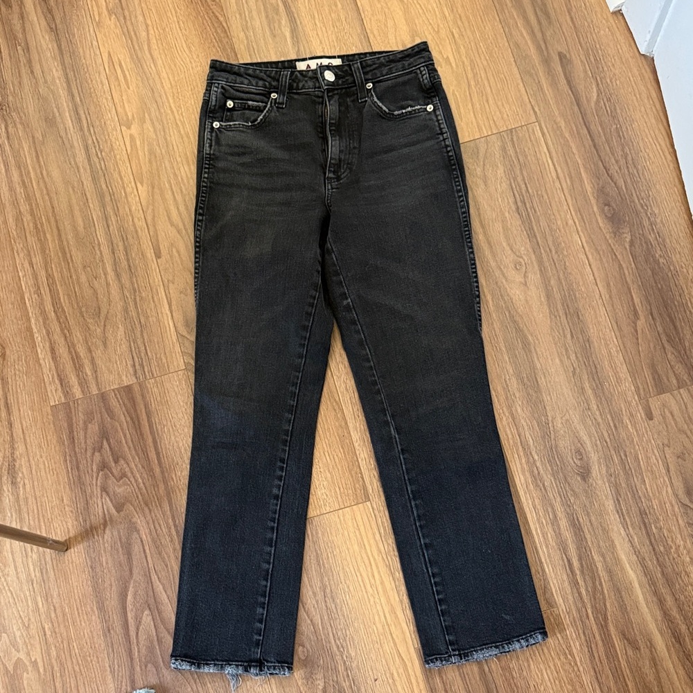 AMO Women's Black Straight Leg Jeans